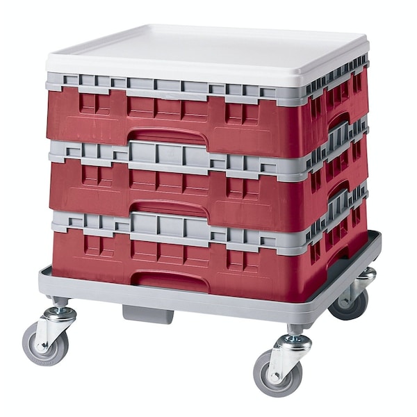 Cambro - Camrack  Base Rack 4-1/4" Inside Stack Height Cranberry NSF